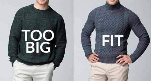 baggy vs fit shirt