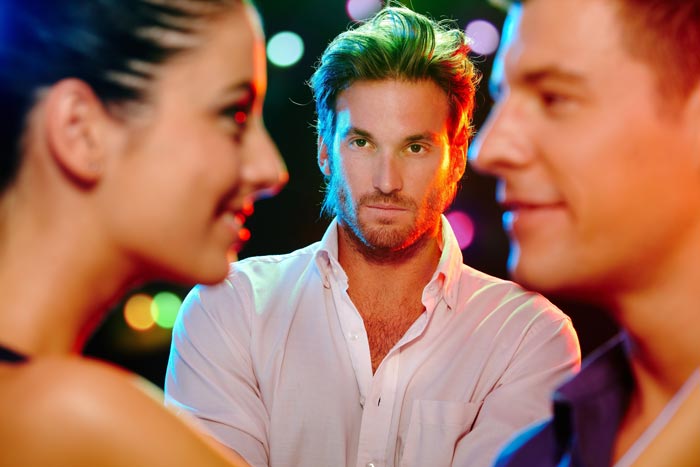 man jealous of couple
